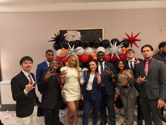 Winners Crest team celebration